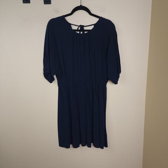 Madewell Cutout-Back Mini Dress in Navy Size XL - Picture 1 of 10